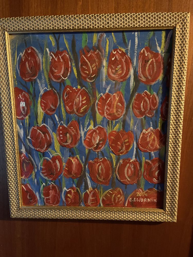 Obraz tulipany w ramie
