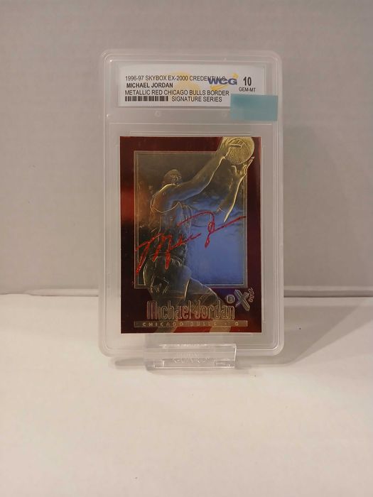 Michael Jordan Złota karta 1996-97 Skybox grading 10