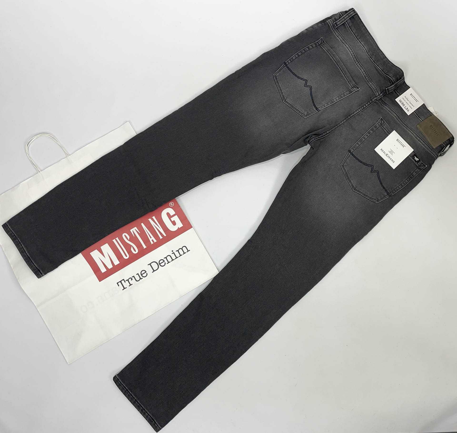 Spodnie męskie jeansy Mustang Michigan Tapered K 783 Grey W36 L34