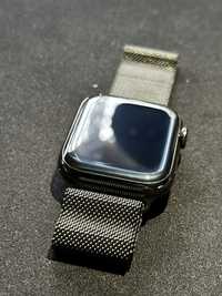 Apple Watch 7 45mm Steel Graphite LTE Milanese Loop