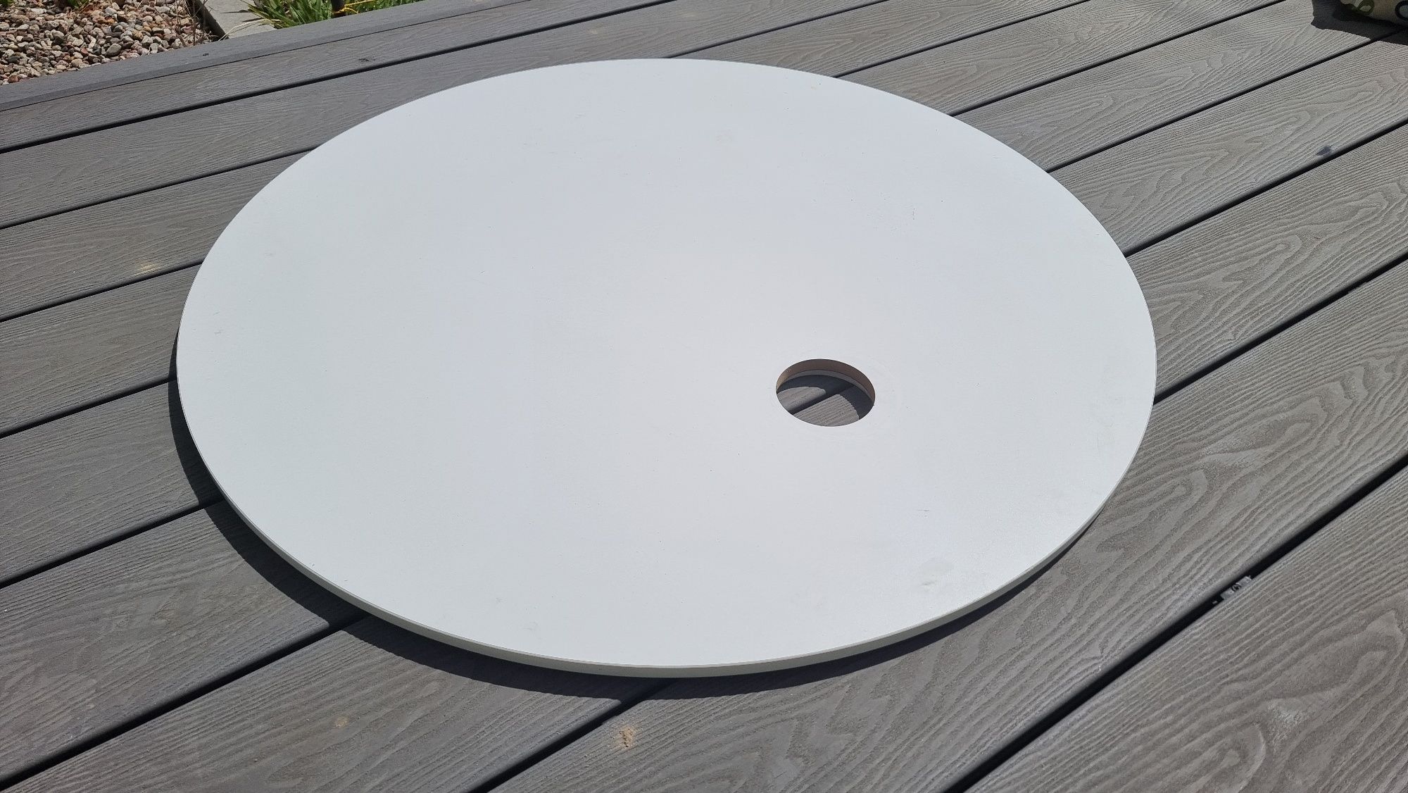 Laminowany blat do stołu, stolika z otworem o średnicy 85 cm