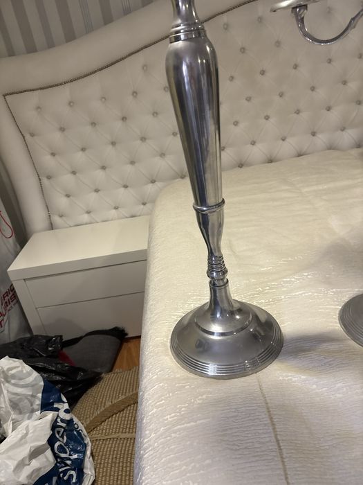 Par de castiçais em inox