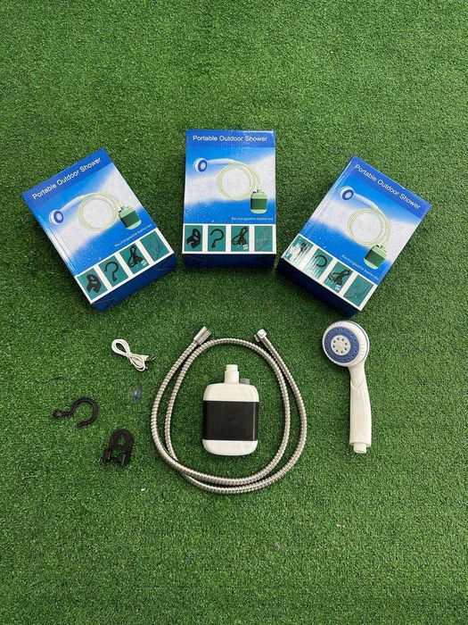 Похідний ДУШ із насосом! Акумуляторний ДУШ. Кемпінговий! Зарядка USB.
