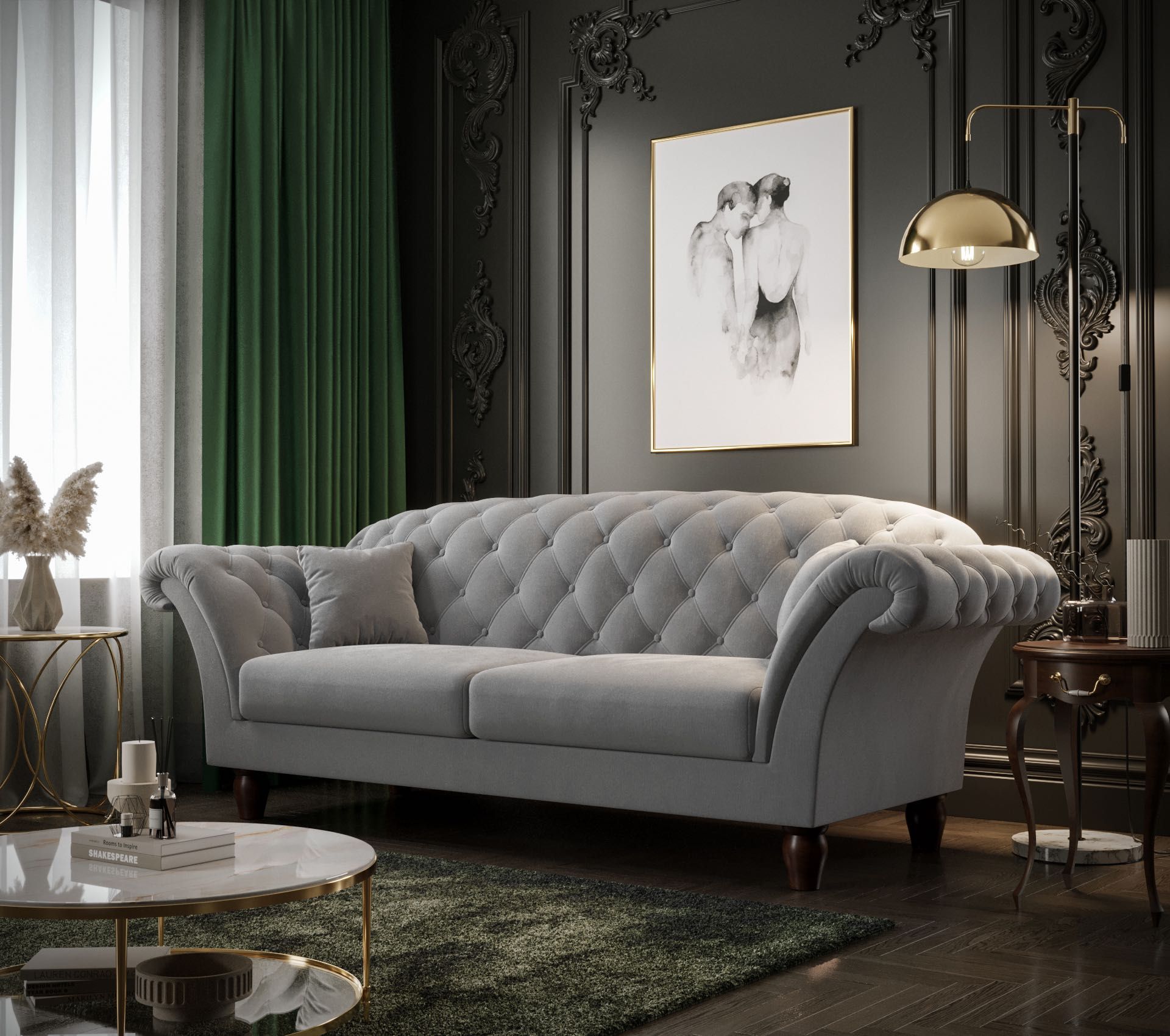 Kanapa Sofa Chesterfield Pikowana Valentino EN Meble