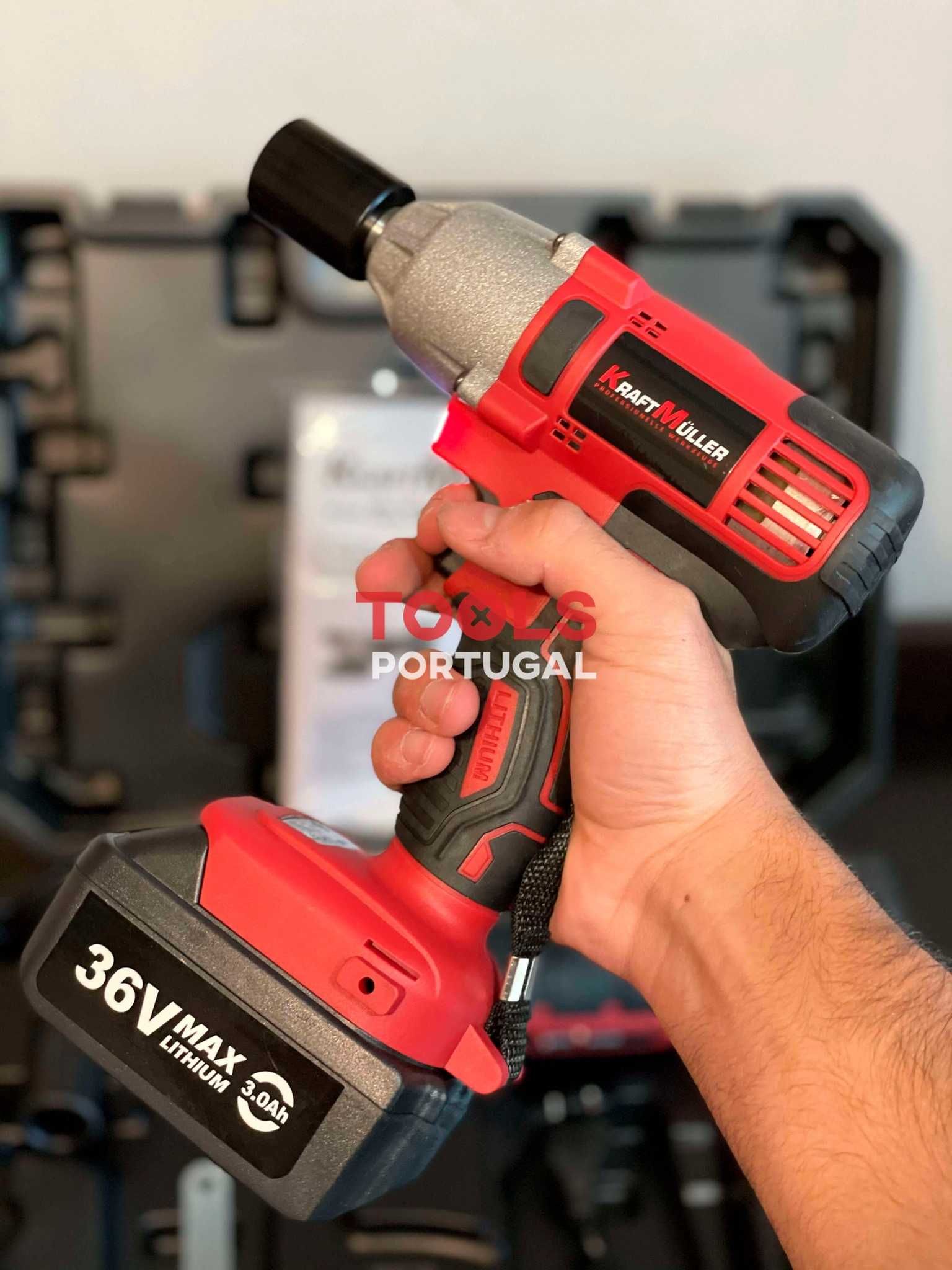 Conjunto Rebarbadora e Máquina de Impacto de 36V