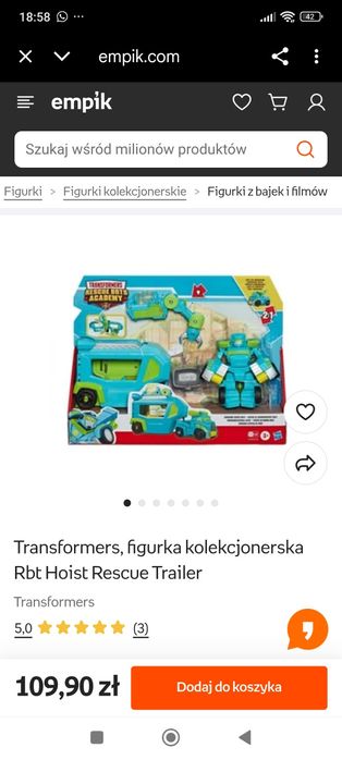 Transformers Centrum Dowodzenia auto/robót z przyczepą