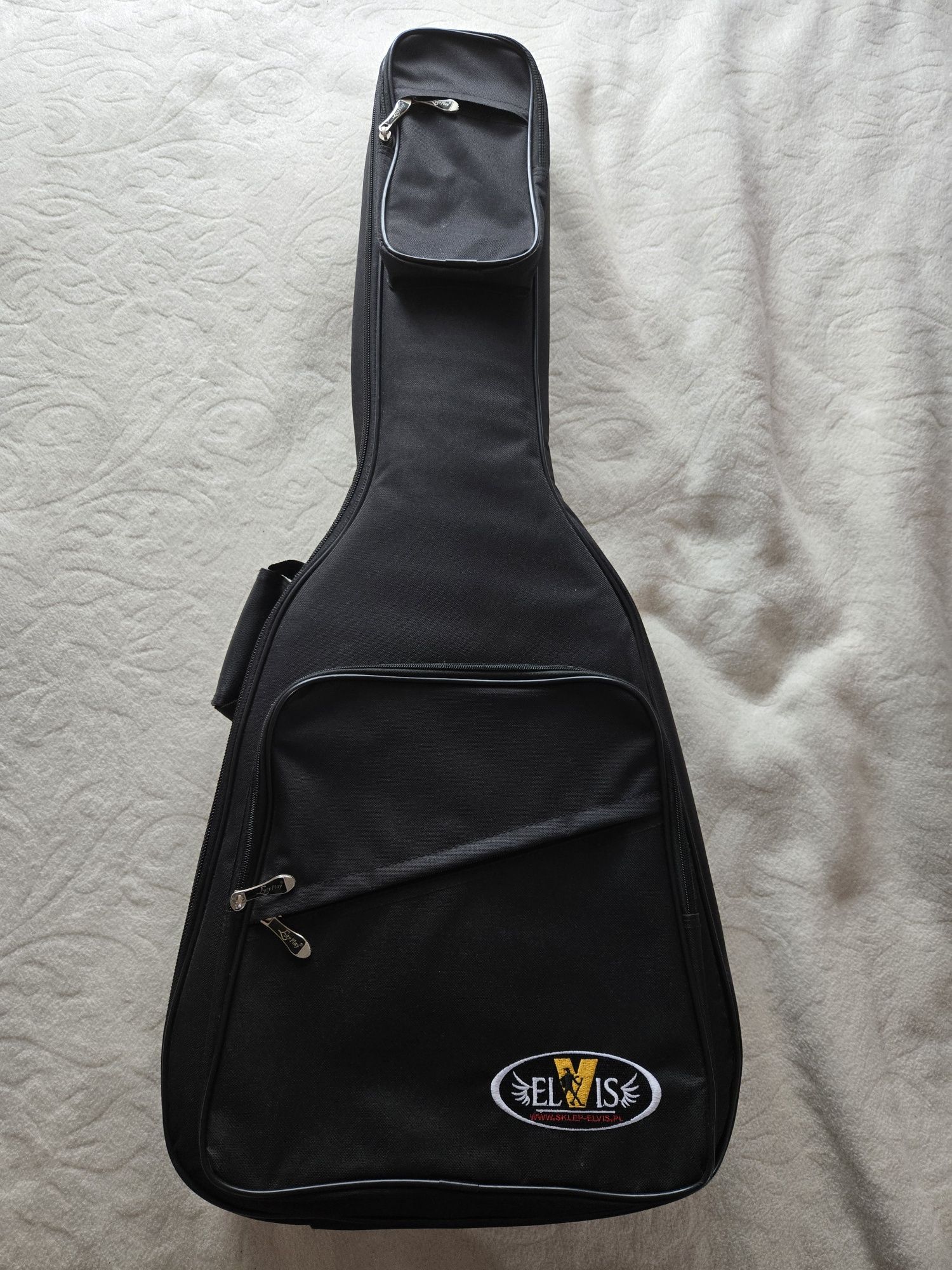 Gitara pokrowiec kostki strojnik piekny zestaw