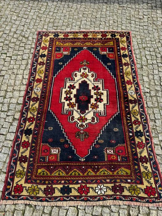 Dywan anatolijski wełniany vintage r.tkany Kazak195x125 galeria 7 tyś