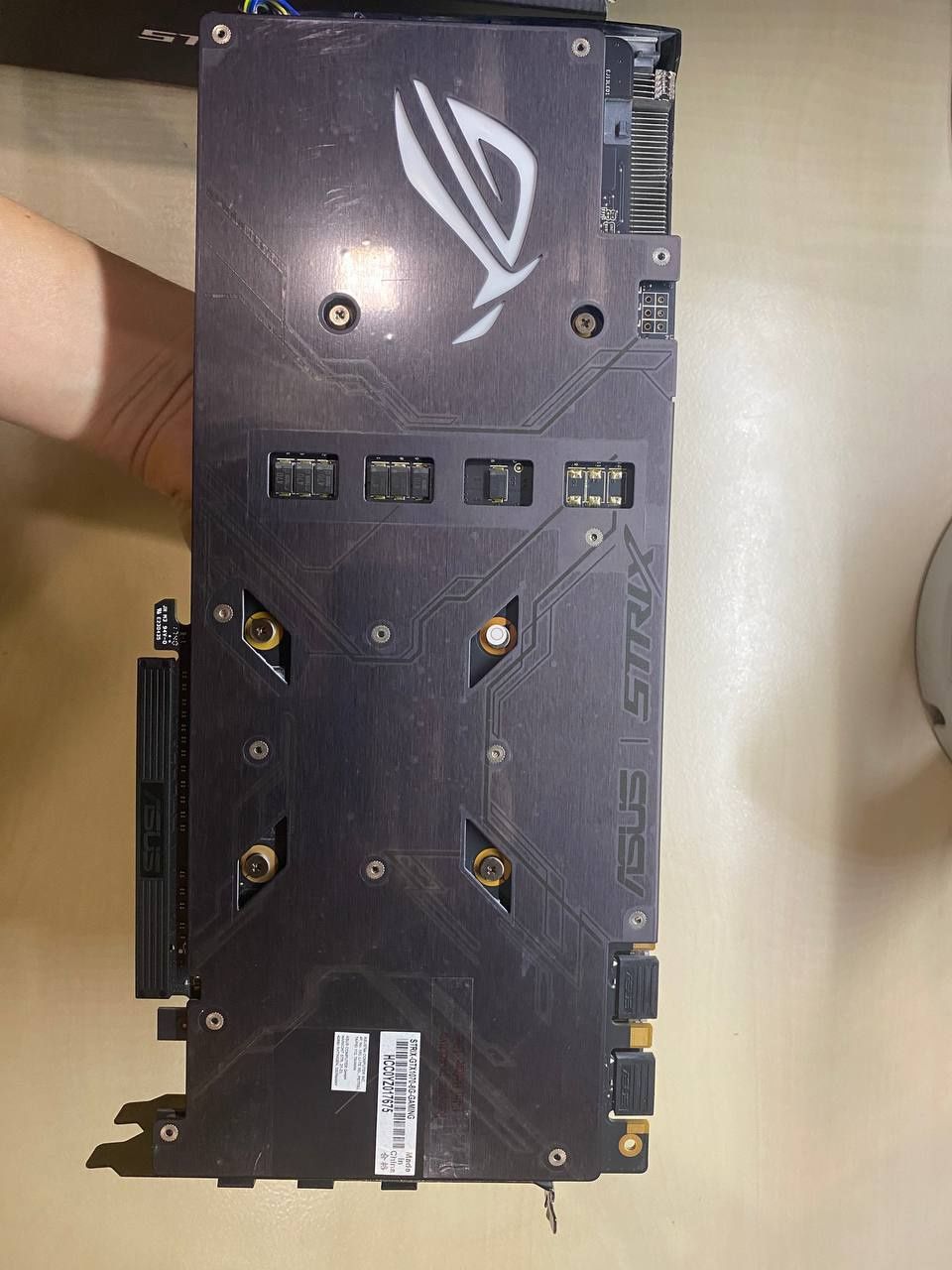 Видеокарта GTX 1070 Asus Strix