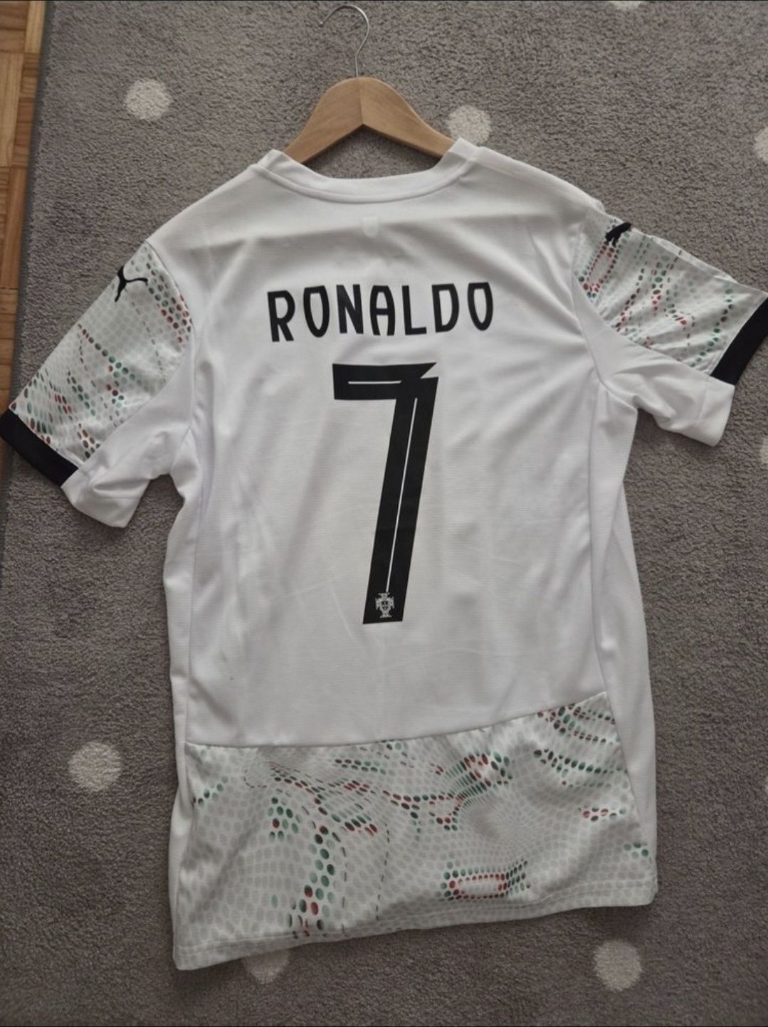 Camisola branca puma 7 Ronaldo