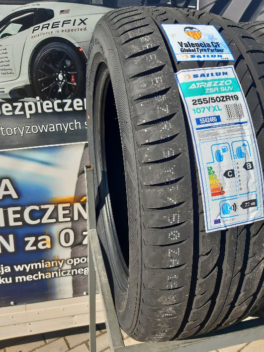 4x Nowa opona 255/50 R19 Sailun Atrezzo ZSR SUV 107Y XL Gwarancja rant