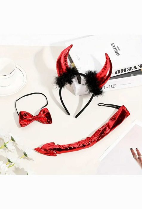 Карнавальний маскарадний костюм чортівка чортик