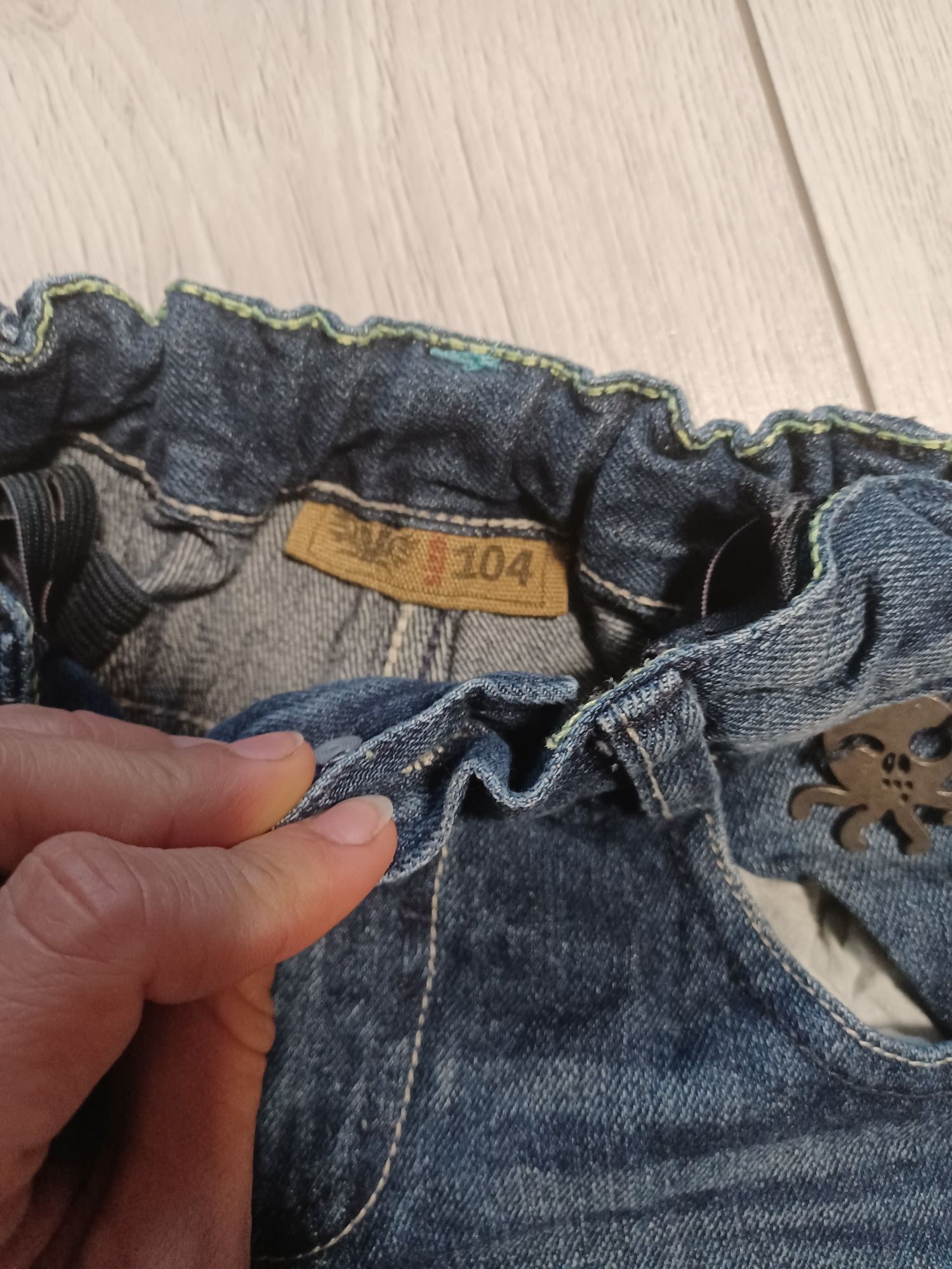 Szorty jeans jeansowe krótkie spodenki 104 smyk