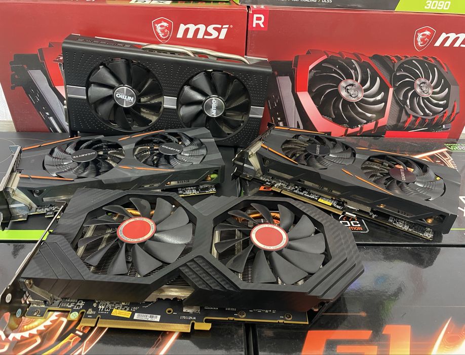 Відеокарта SP XFX Giga Rx 580 8gb гарний стан!