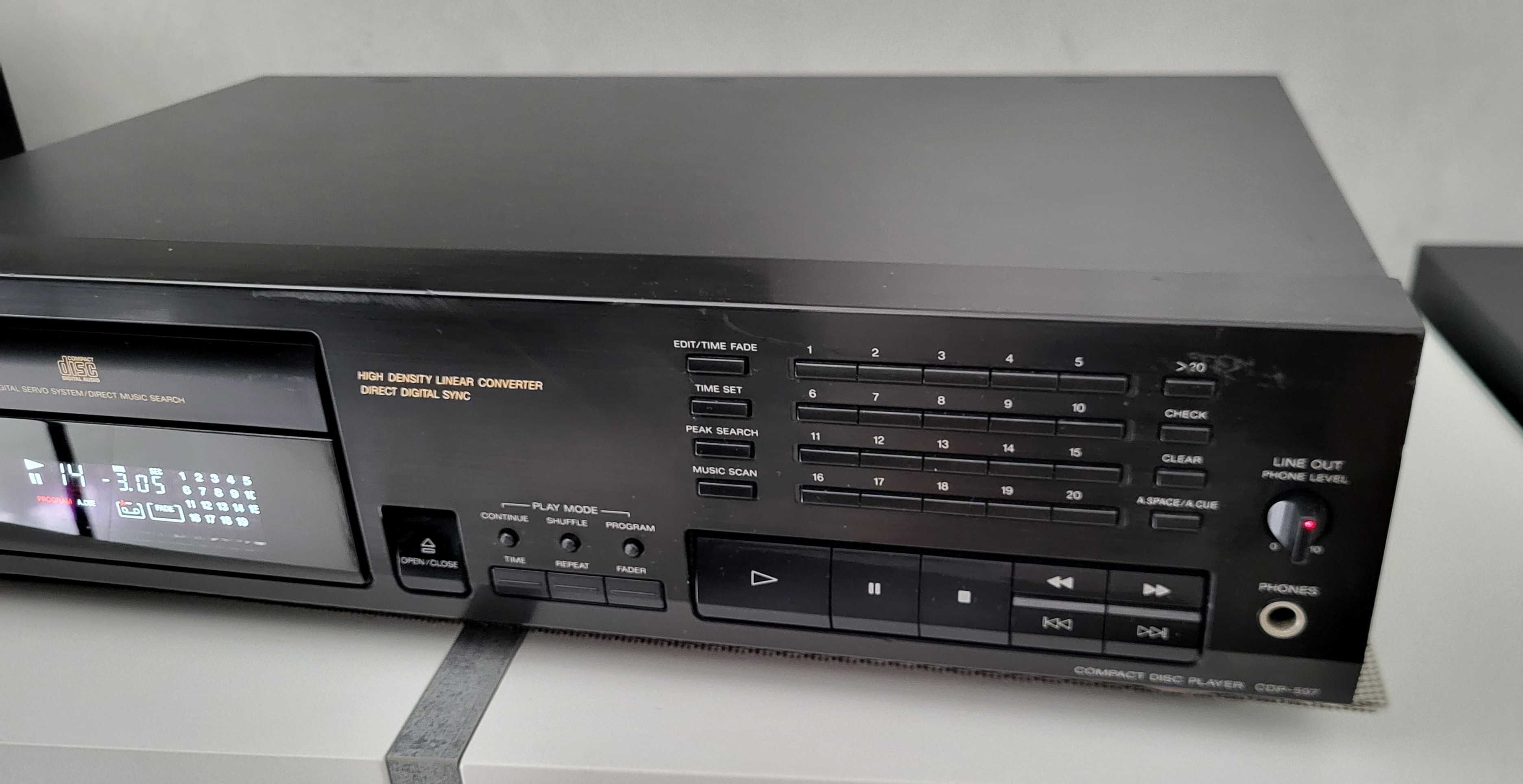 SONY CDP-597 odtwarzacz CD z pilotem