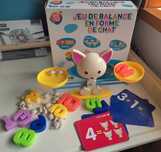 Brinquedo educativo 60 peças - balança em forma de gato