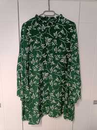 Krótka zwiewna zielona sukienka Carry