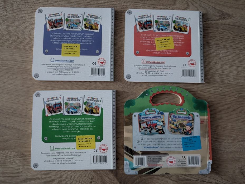 Książeczki z serii Co słychać na budowie