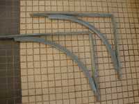 2 Poleias em ferro metalizado para construir uma  bancada