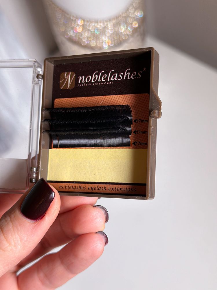 Rzęsy 17mm 17 Noble Lashes do przedłużania przedłużenia C 0.07 długi