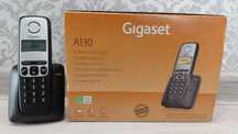 Bezprzewodowy telefon stacjonarny Gigaset A130 + akumulatorki + kabel