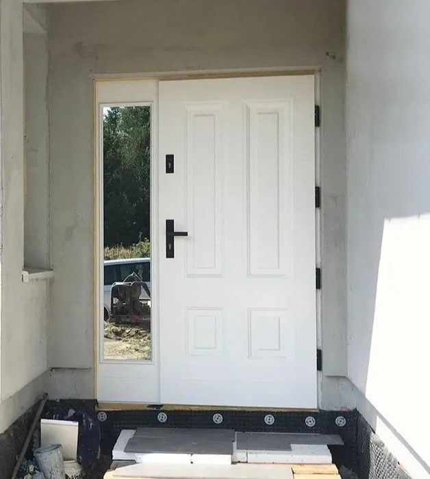 Drzwi wejściowe zewnętrzne drewniane dębowe dostawa gratis