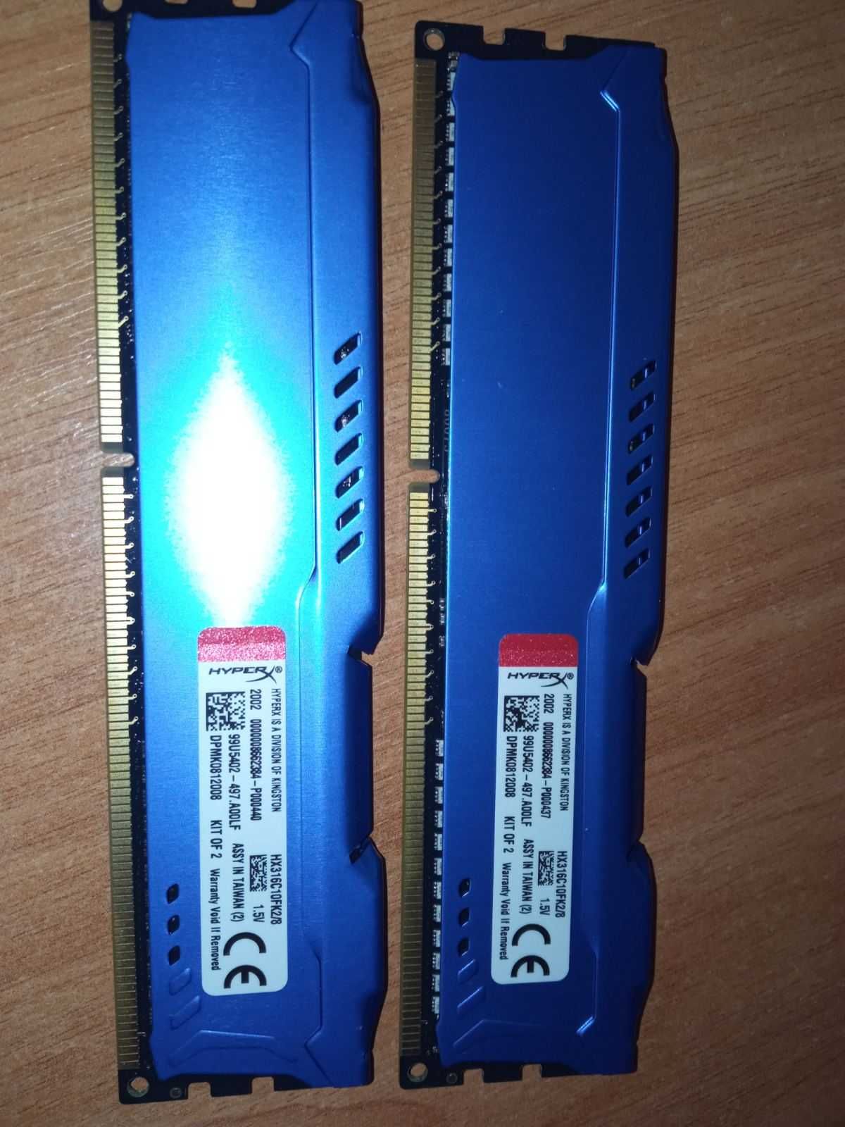 ОЗУ HyperX Fury DDR3 2x4Gb HX316C10FK2/8 для ПК серия для разгона