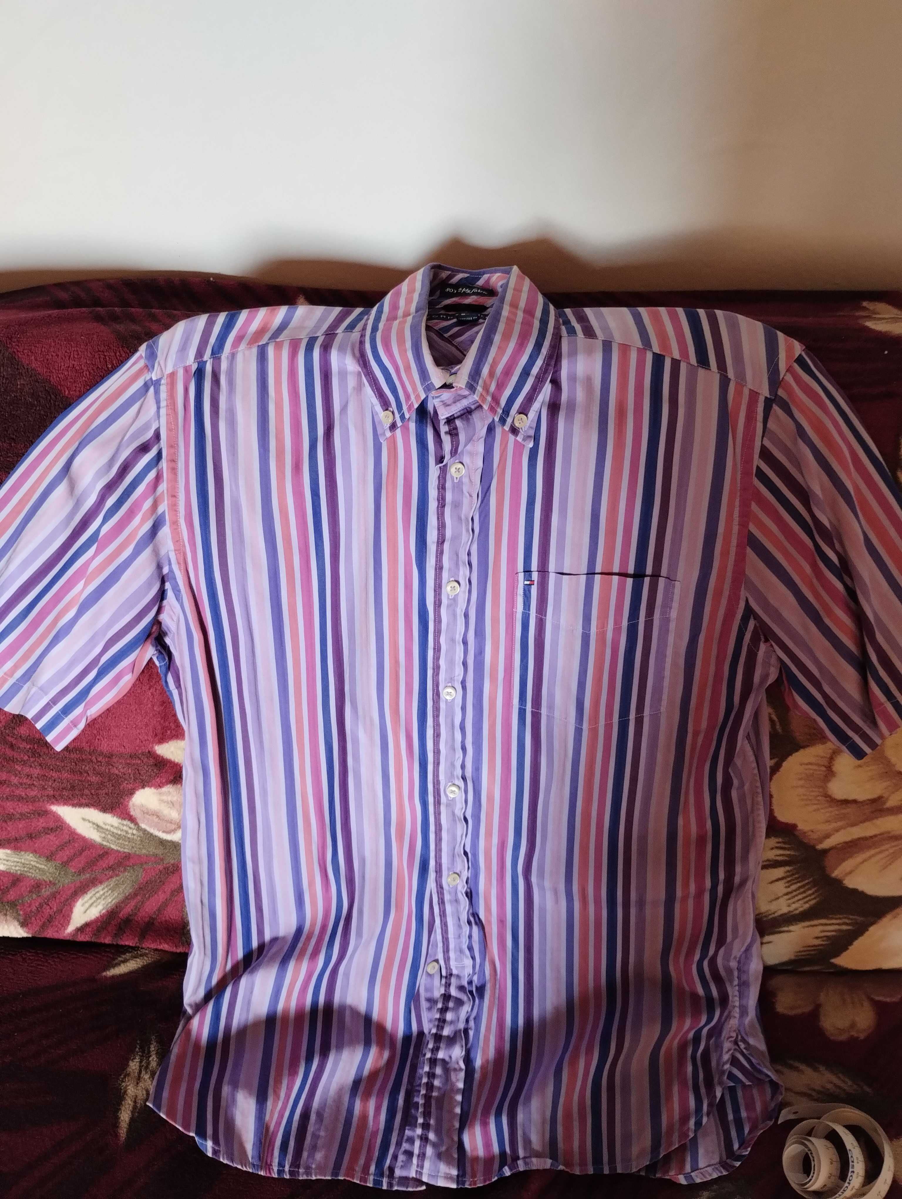 3 sztuki Koszule męskie 3x TOMMY HILFIGER PIERRE CARDIN zestaw S / M