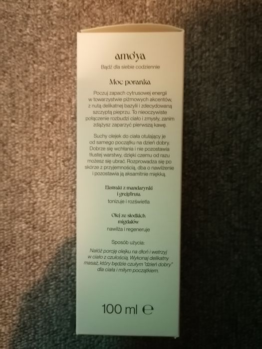 Amoya Suchy olejek do ciała Energia
