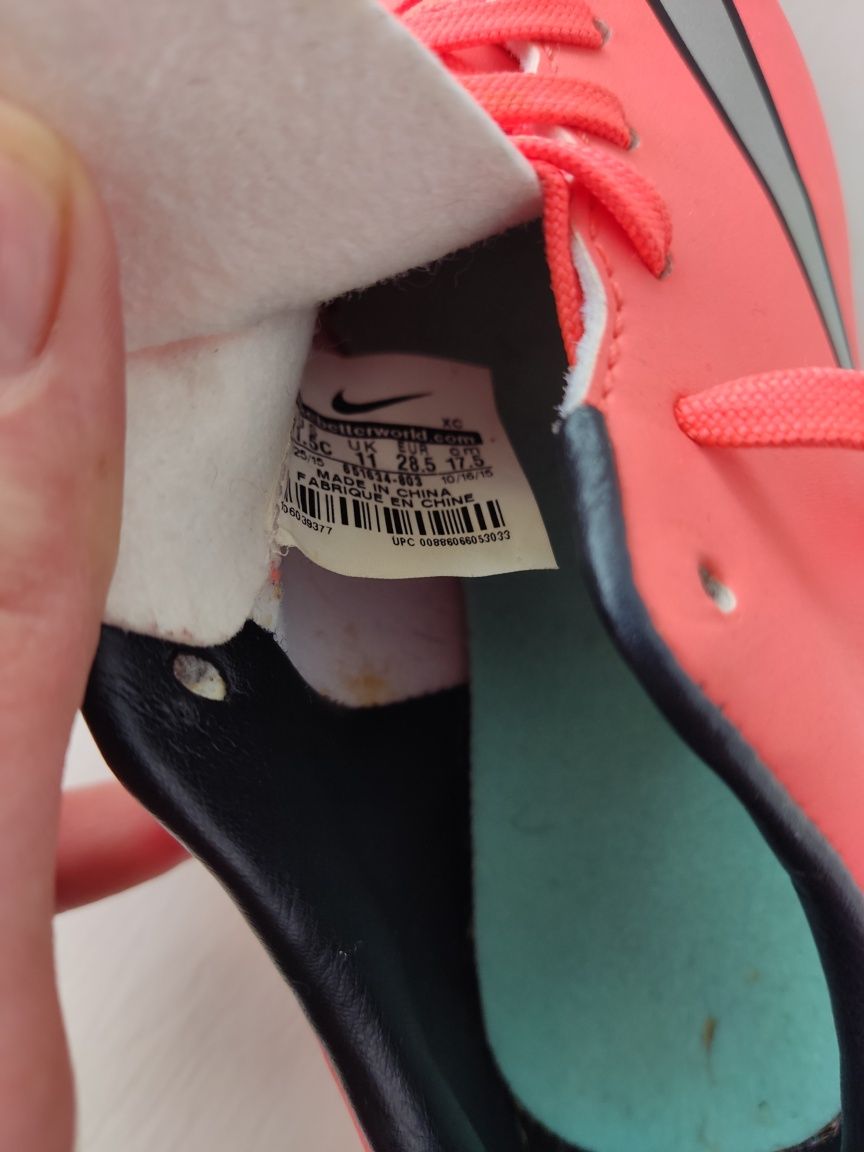 Бутси буци Nike MERCURIAL 17.5 см.