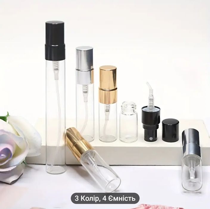 Флакон стекло 2, 3, 5 и 10 мл со спреем