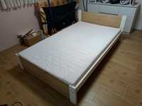 Łóżko z materacem 130 x 206 cm