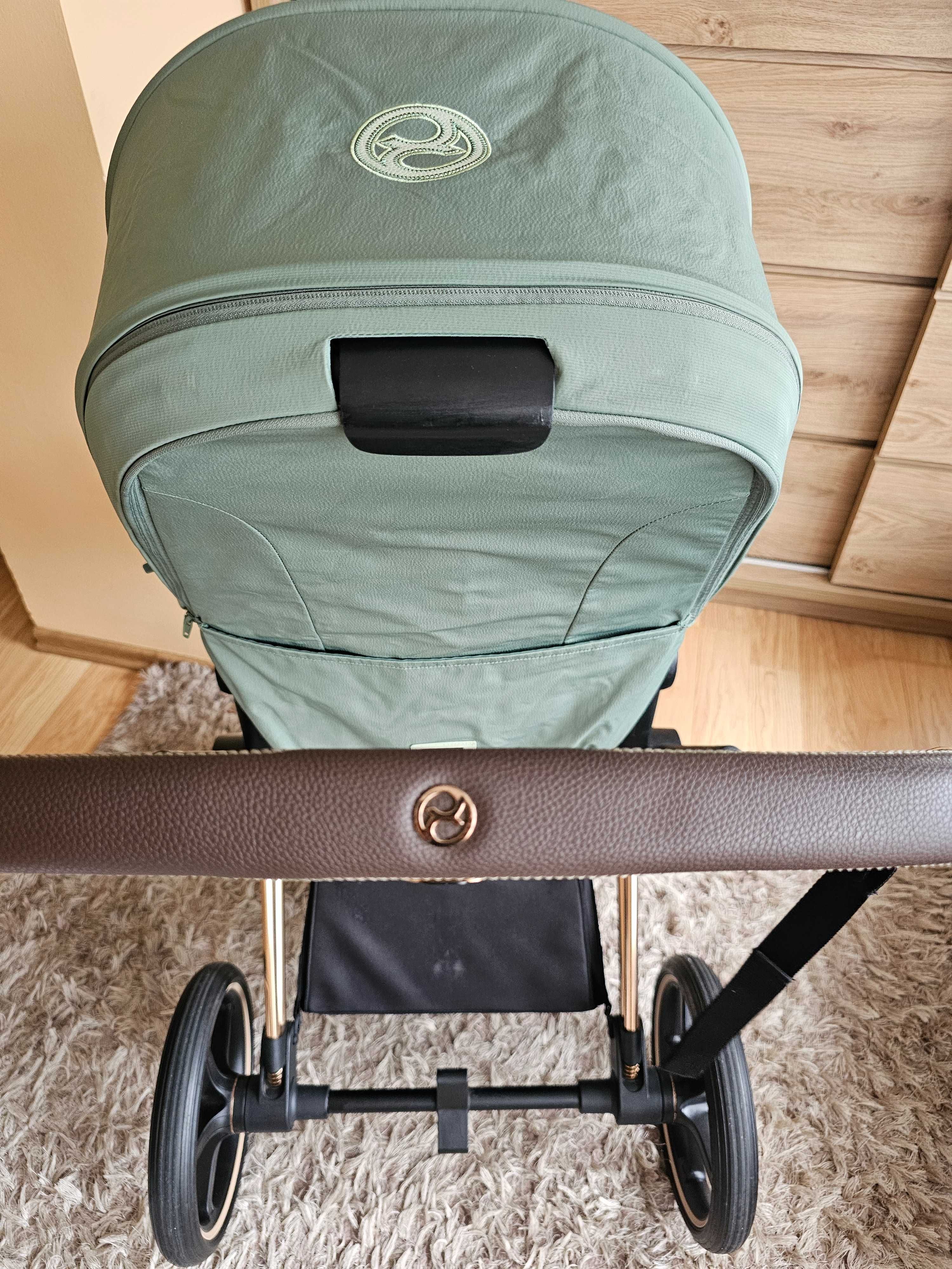 Cybex priam 4.0 leaf green z dodatkami