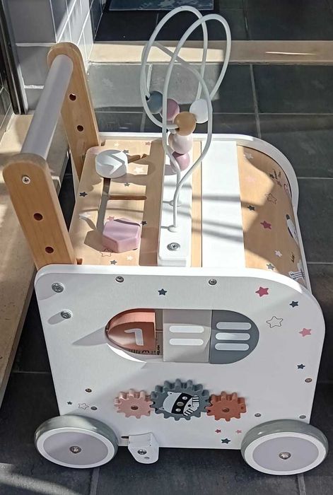 Carinho de marcha com travões em madeira [Vertbaudet]