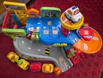 VTech Tut Tut Autka Garaż 61456 wraz z pełnym zestawem torów i autkami