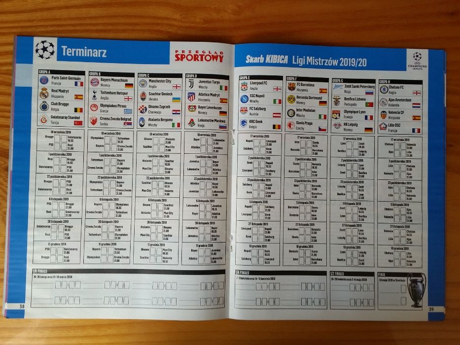 Skarb Kibica Liga Mistrzów 2019/20 Piłka Nożna