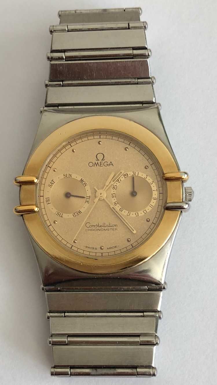 Omega Constellation Chronometer Chronograph, Day Date, 18K złoto