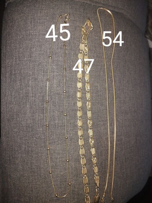 Цепочки крестик сережки  медзолото