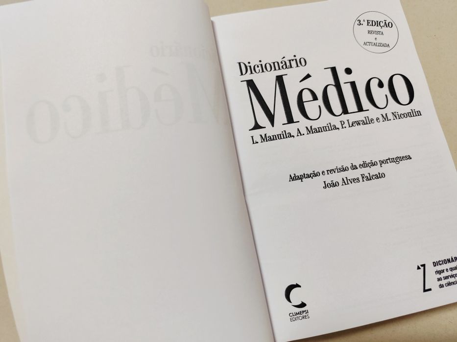 Dicionário Médico - L. Manuila (3ª edição)
