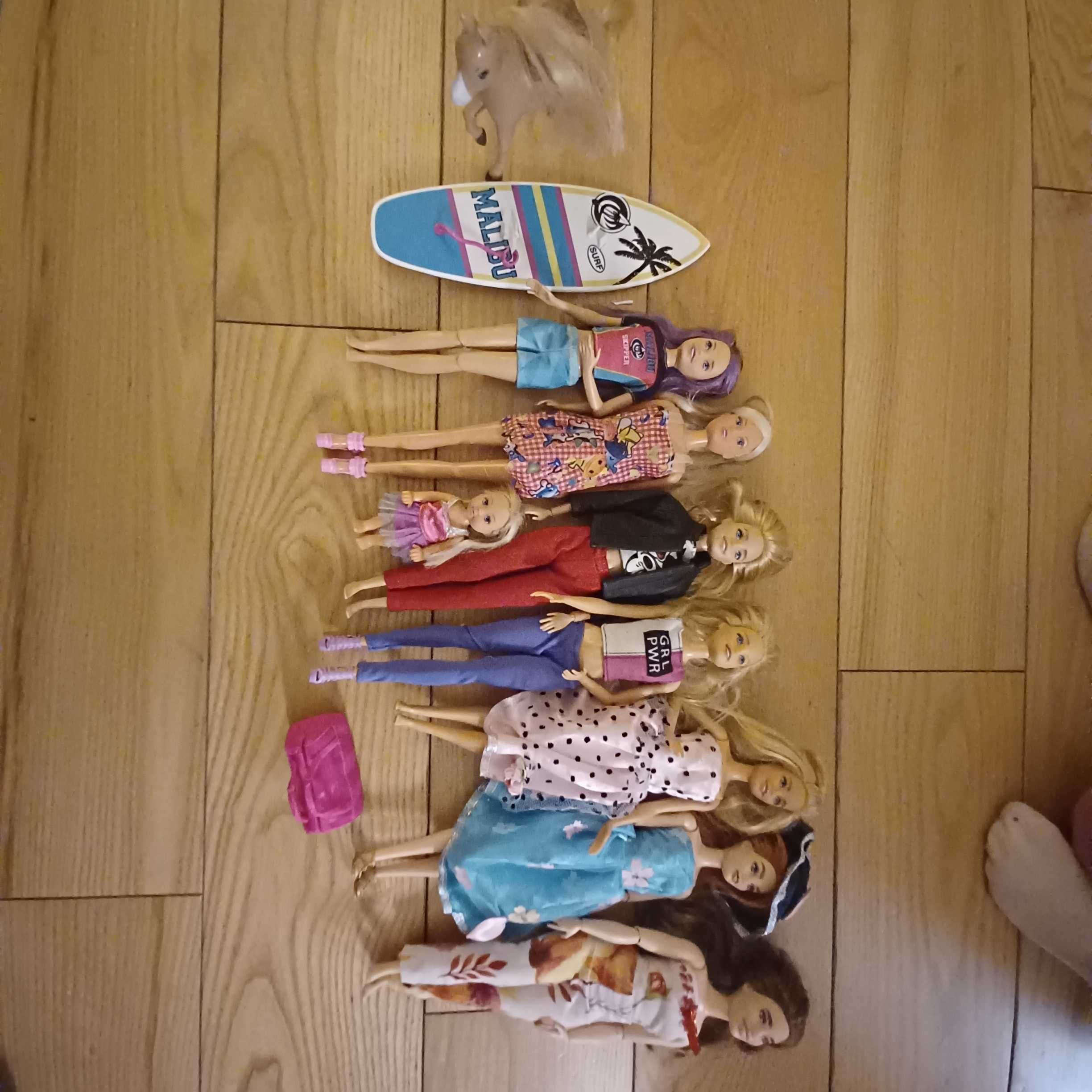 Lalki Barbie zestaw 12 sztuk z akcespriami