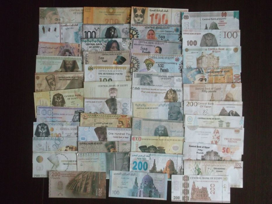 Egipt projekty banknotów souveni.