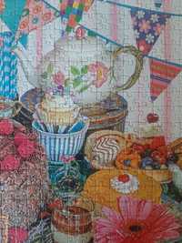 Puzzle Corner Piece 1000 - Tea Party