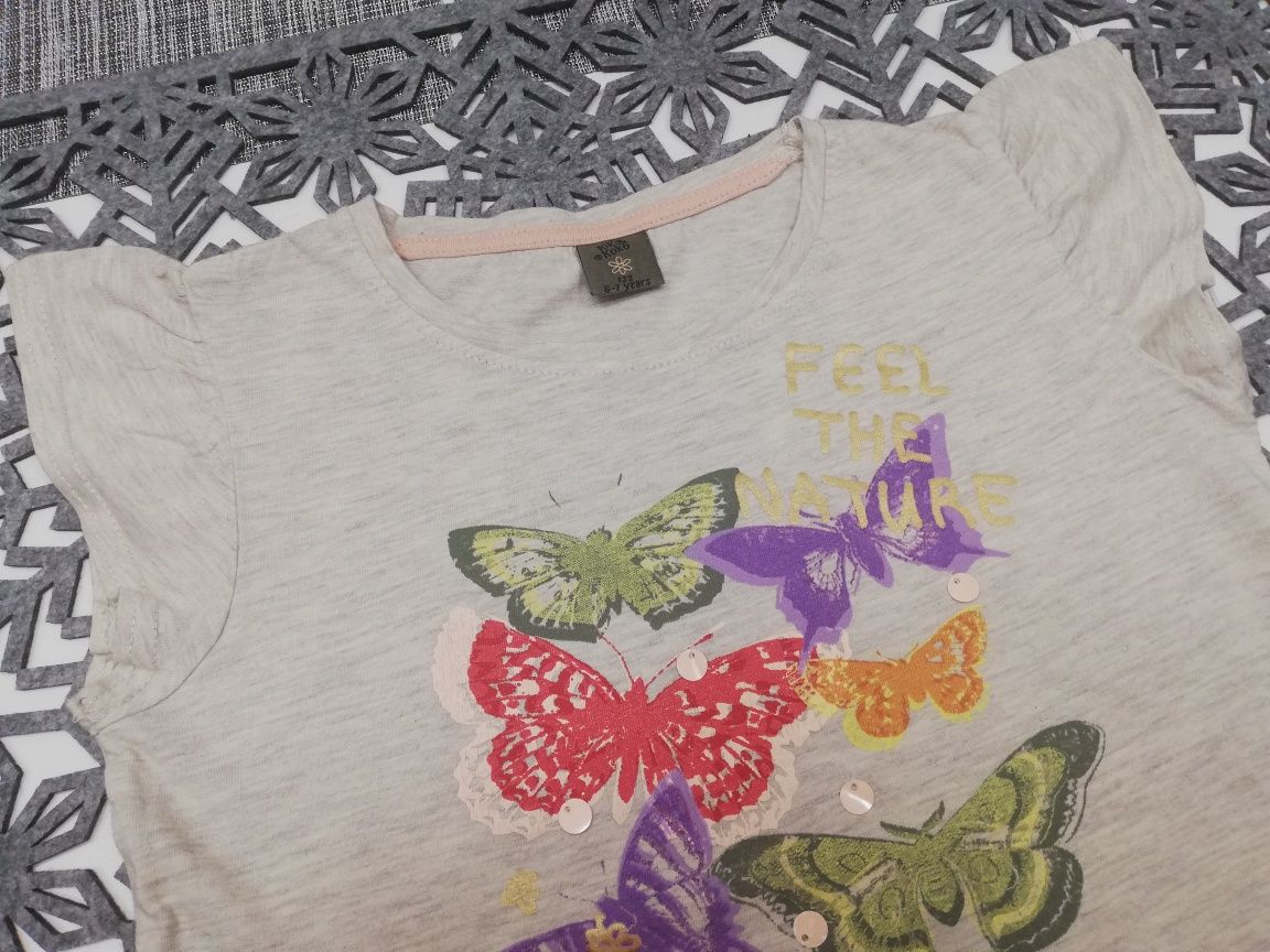 Bluzeczka z motylkami r. 122