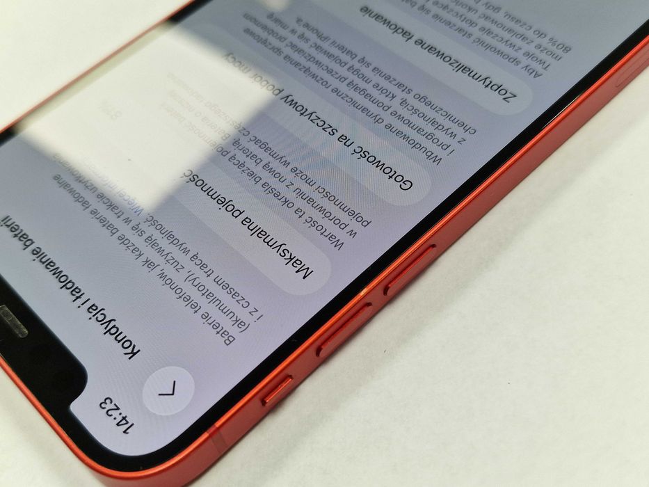 Iphone 12 64GB/ Red/ Bat 81%/ Grade A- / Gwarancja + ładowarka