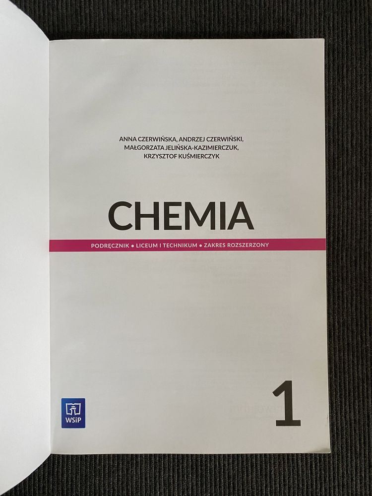 chemia 1 podręcznik do liceum i technikum