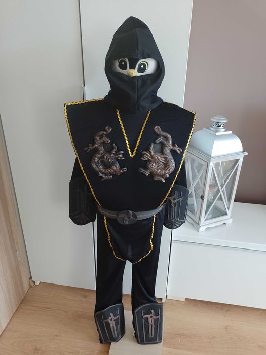 NOWY strój karnawałowy NINJA WOJOWNIK kostium przebranie 110/116 (17)