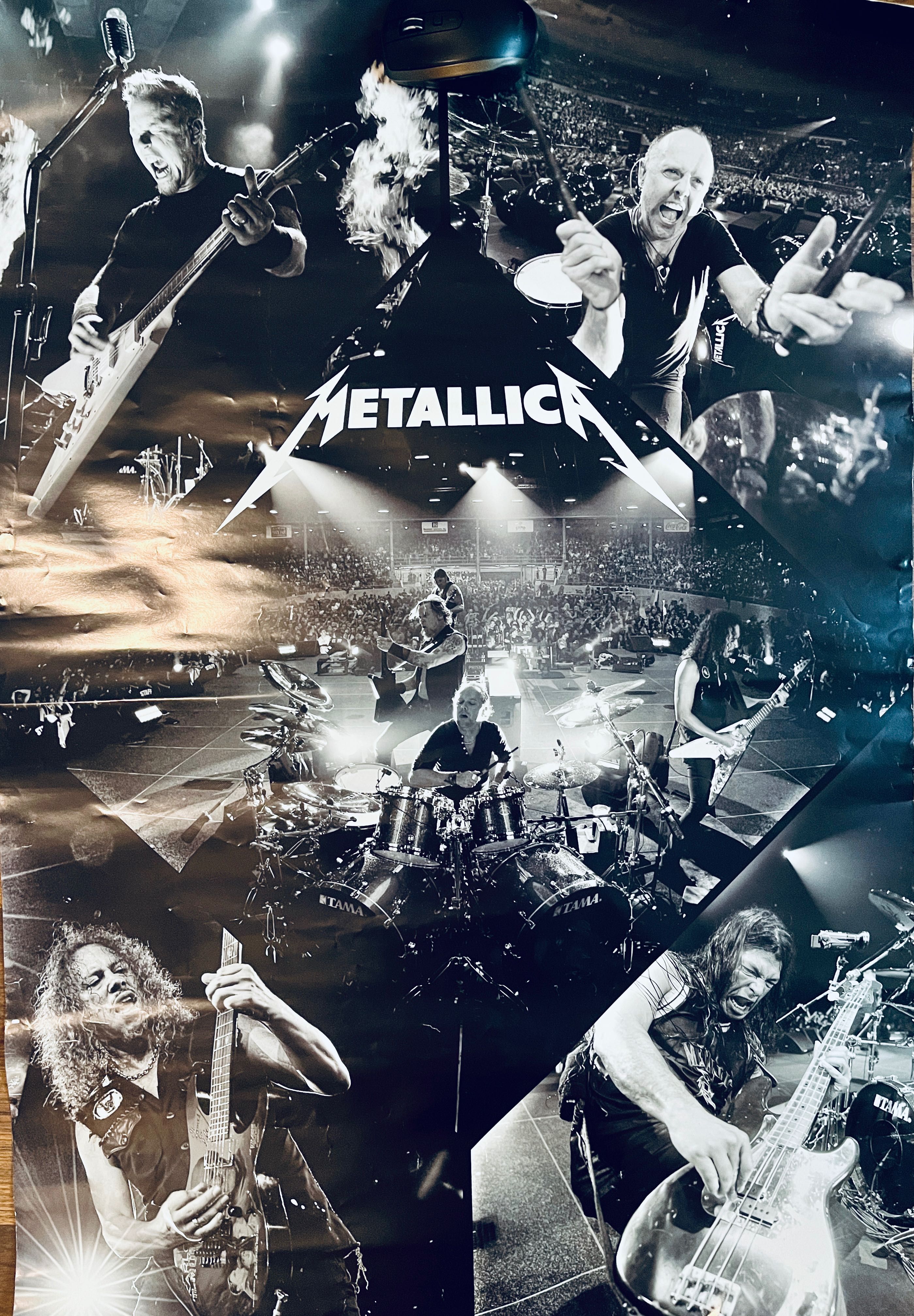Jak nowy! Plakat Metallica James Hetfield Poster live koncert Prezent