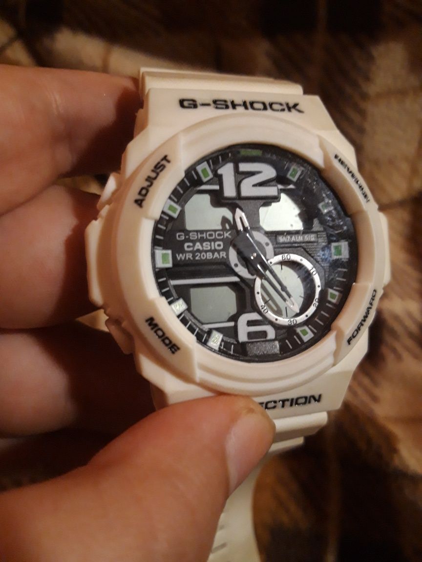 Casio G Shock GA-150 часы мужские наручные белые электронные касио