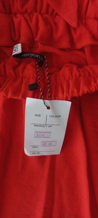 Оранжева довга літня сукня, розмір 42-44