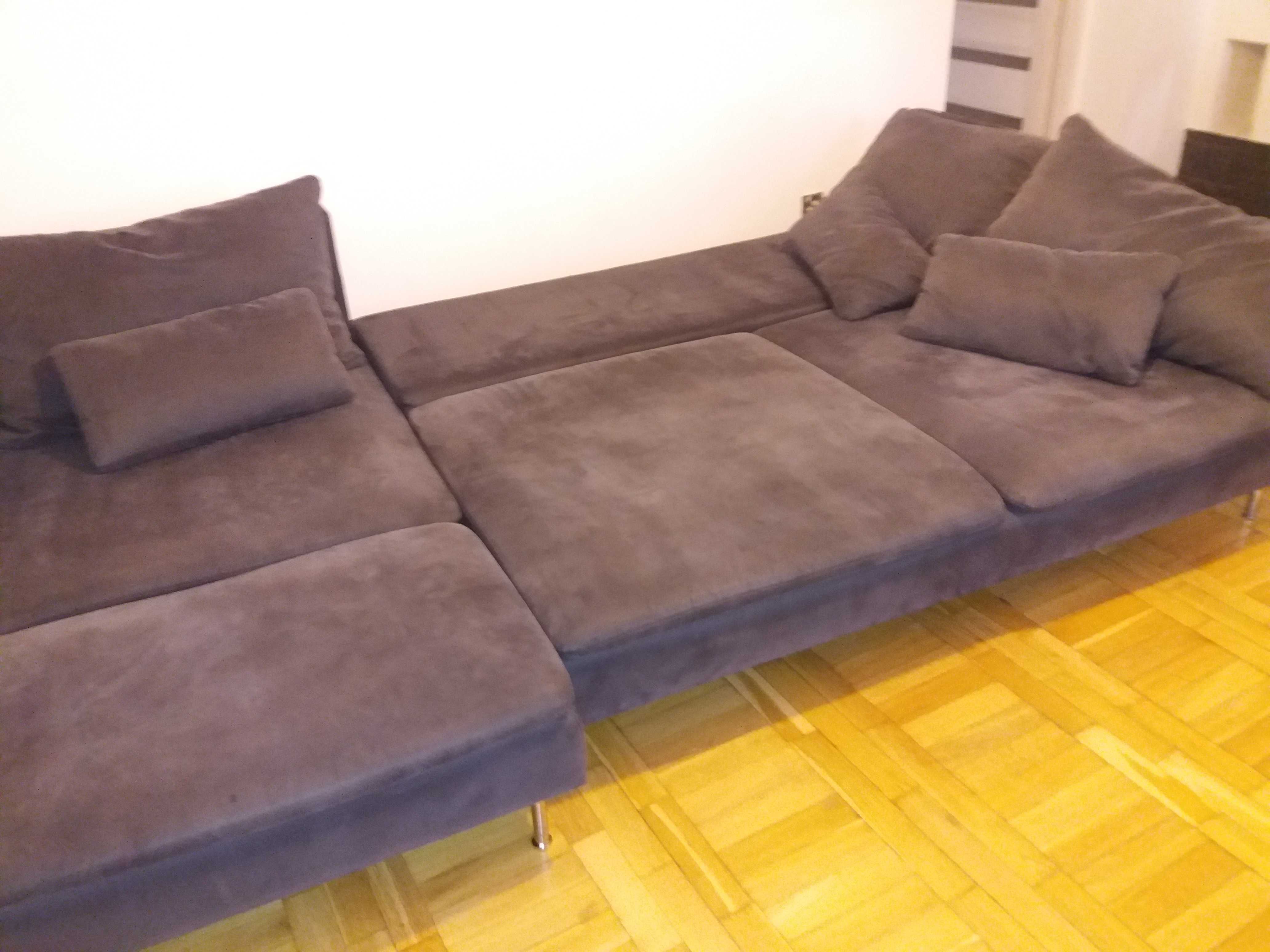 IKEA SÖDERHAM Sofa 3-osob/w wersji rozkładanej do spania+szezląg- dost